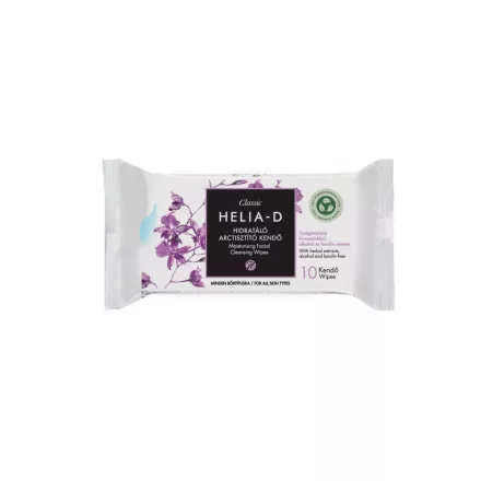 Helia-D Classic Hidratáló Arctisztító Kendő 10 db